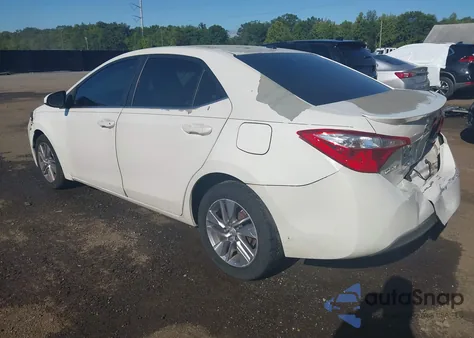 2015 Toyota Corolla Le Eco Plus z USA, uszkodzony, nr VIN 5YFBPRHE6FP198655